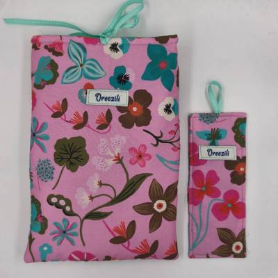 Υφασμάτινη Θήκη Βιβλίου & Σελιδοδείκτης – Calm Fish 🐠📗🫶