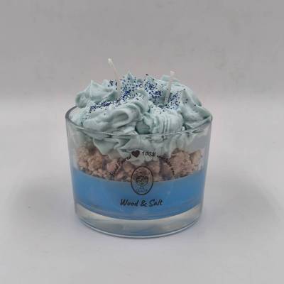 Χειροποίητο Φυτικό Κερί Wood & Salt – 160γρ & 260γρ