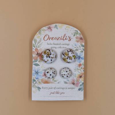 Xειροποίητο Σετ Σκουλαρικιών – Autumn Bloom Boho