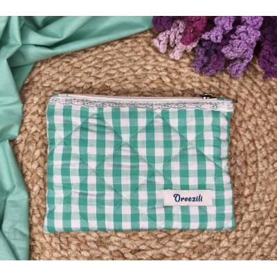 Χειροποίητο καπιτονέ νεσεσέρ Mint Vichy – Oreozili