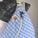 Blue Vichy Χειροποίητη Bumbag | Oreozili