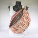Geometric Χειροποίητη Bumbag Blush Pink | Oreozili
