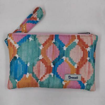 Χειροποίητο πορτοφόλι-τσαντάκι χειρός με χερούλι καρπού