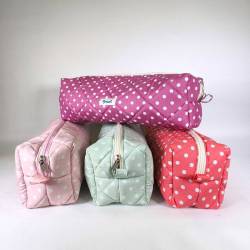 Hair Tool Pouch – Κοραλί Πουά Νεσεσέρ Μαλλιών