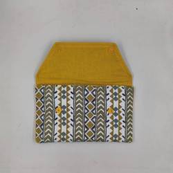 Mini pouch χειροποίητο – Mustard Tribal